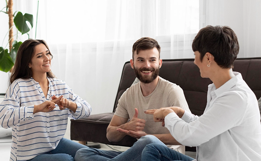 Group Engaged in Relationship Counseling Session in Upland Office